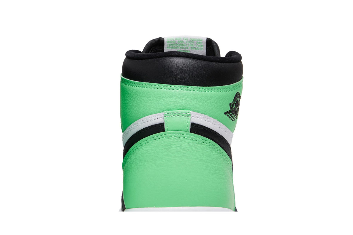 Jordan 1 Retro High OG Green Glow Trainers - White/Black/Green Glow - DZ5485-130