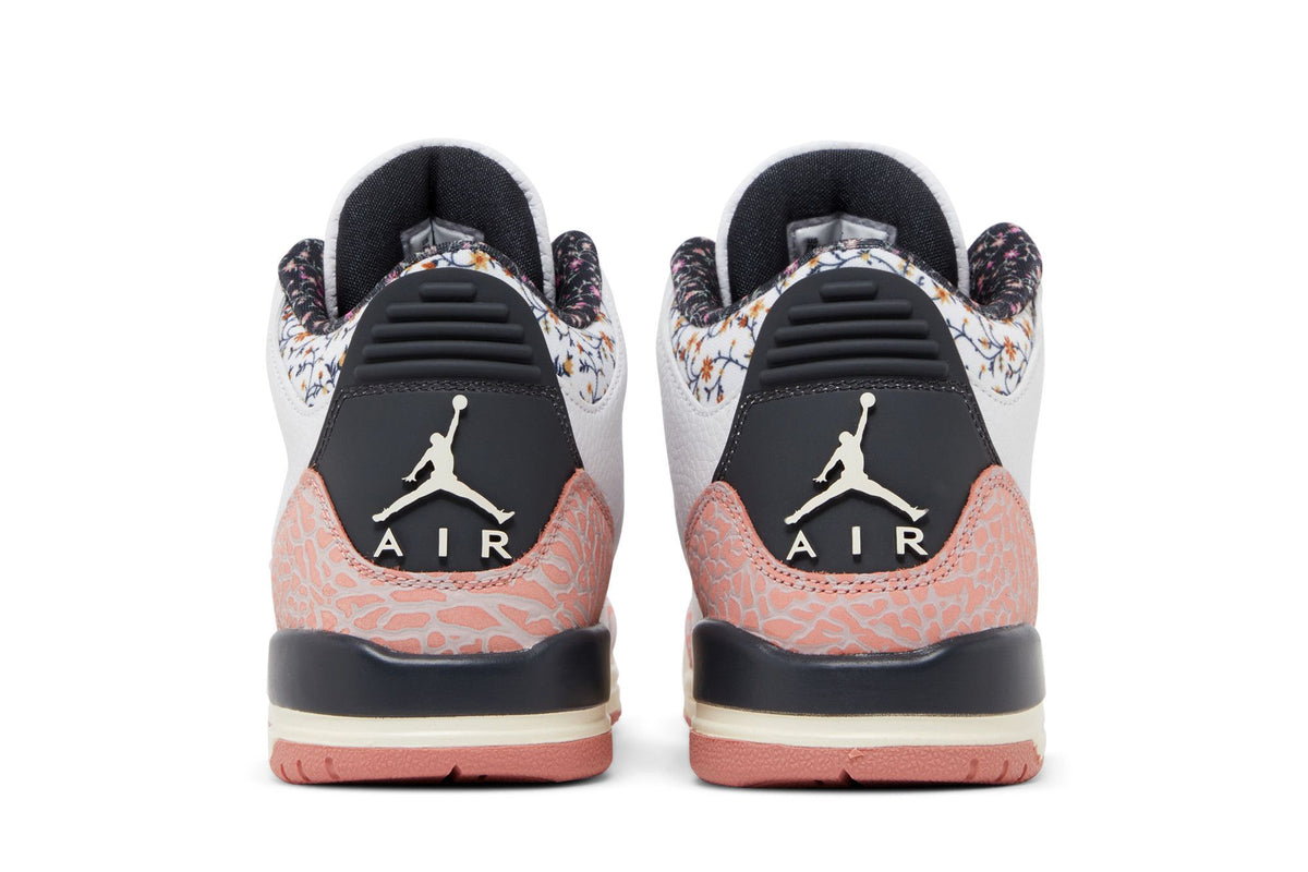 Jordan 3 Retro Vintage Floral (GS) White Anthracite Red Stardust Sail Saturn Gold 441140-100