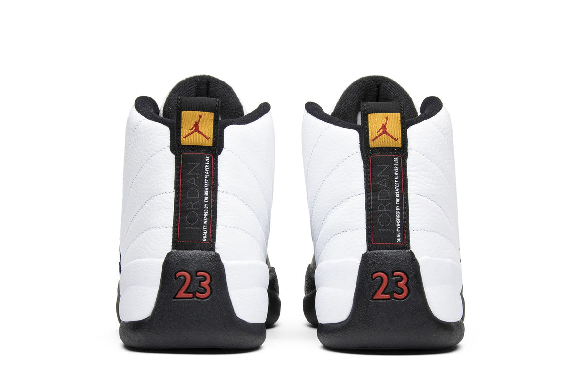 Jordan 12 Retro Taxi (2018) Sneakers – White/Black/Varsity Red – 130690-125