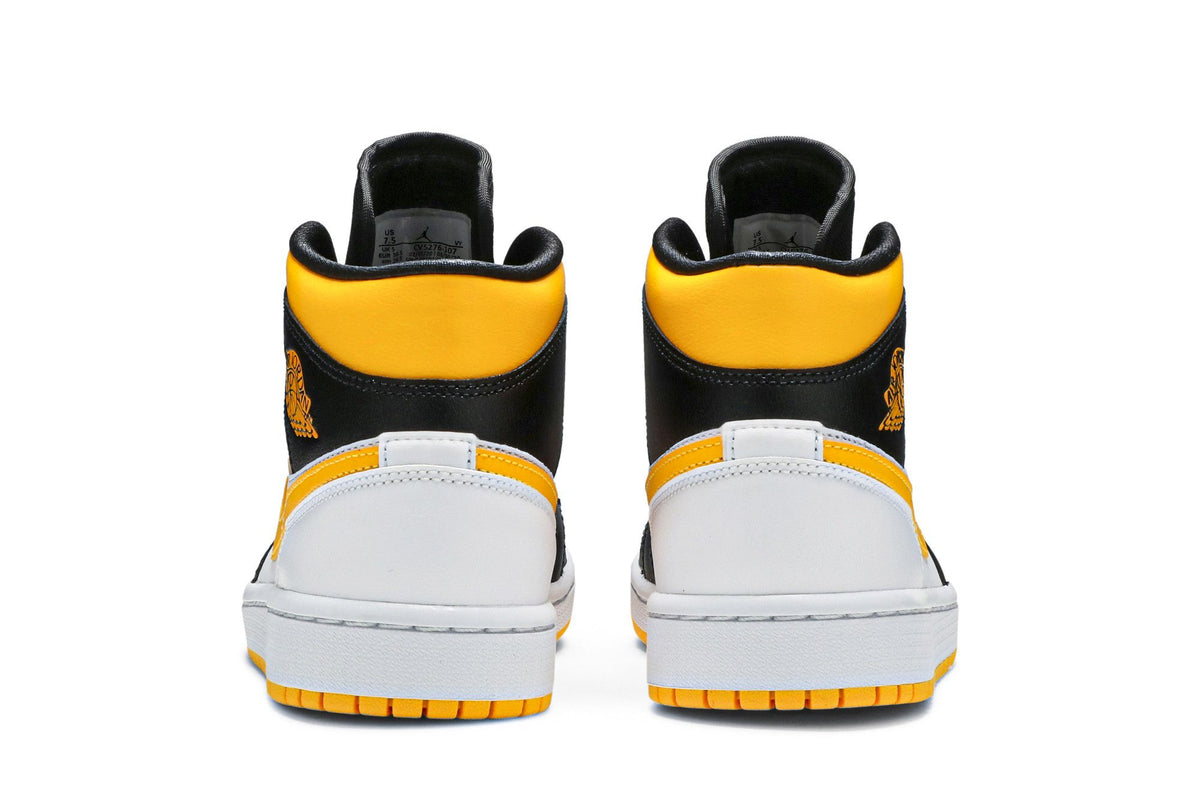 Women's Air Jordan 1 Mid Laser Orange Black Sneakers - CV5276-107