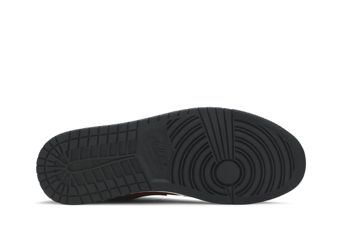 Air Jordan 1 Low Reverse Bred Pebbled Swoosh (553558-605)
