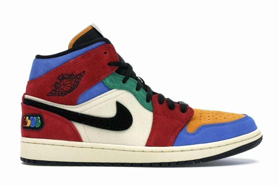 Jordan 1 Mid SE Fearless Blue The Great - Suede/Corduroy - CU2805-100