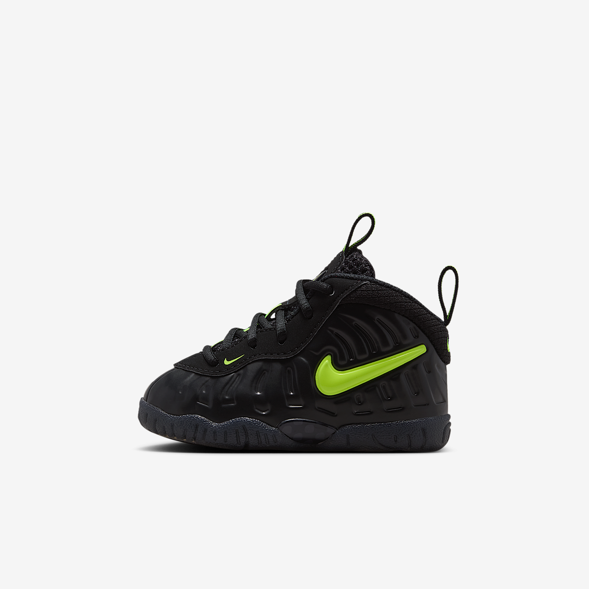 Nike Little Posite Pro Black Voltage Yellow IQ7231-001